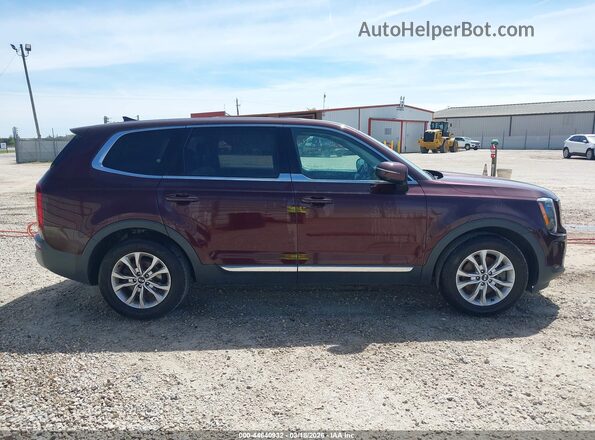 5XYP24HC0LG086066 2020 KIA TELLURIDE Burgundy Вид задньої частини салону