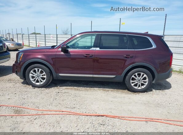 5XYP24HC0LG086066 2020 KIA TELLURIDE Burgundy Панорамний вид салону 360°