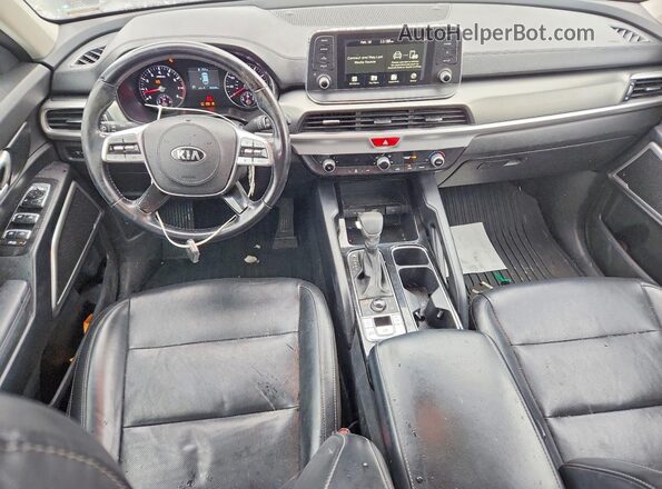 5XYP2DHC5MG108967 2021 KIA TELLURIDE Burgundy Dashboard view