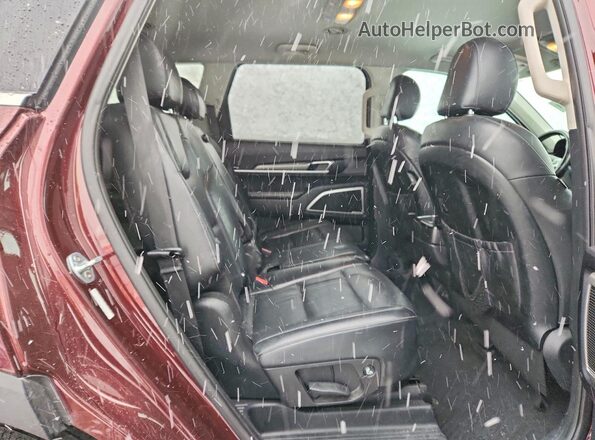 5XYP2DHC5MG108967 2021 KIA TELLURIDE Burgundy Rear seats view