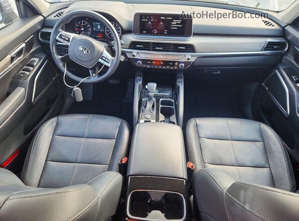 5XYP34HC2MG143740 2021 KIA TELLURIDE Gray Dashboard view