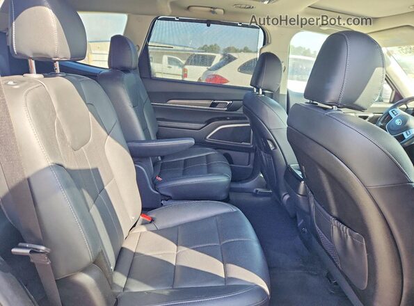 5XYP34HC2MG143740 2021 KIA TELLURIDE Gray Rear interior view