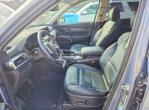 5XYP34HC2MG143740 2021 KIA TELLURIDE Gray Front interior view