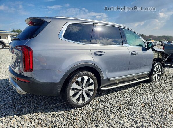 5XYP34HC2MG143740 2021 KIA TELLURIDE Gray Rear right