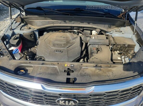 5XYP34HC2MG143740 2021 KIA TELLURIDE Gray Engine compartment view