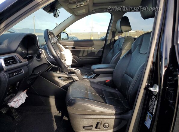 5XYP34HC3NG202697 2022 KIA TELLURIDE Black წინა სალონის ხედი