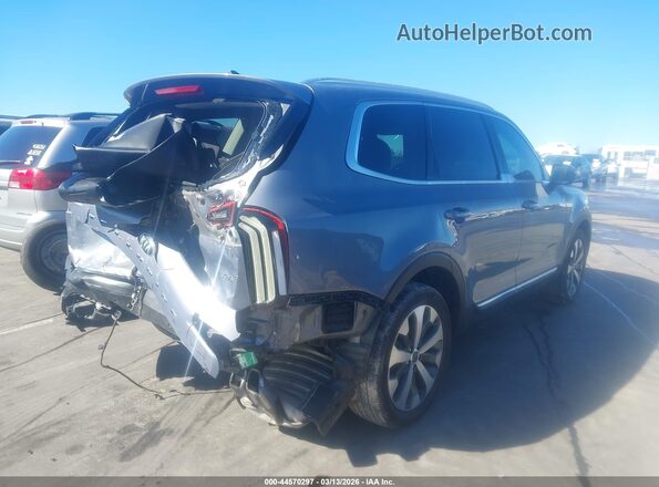 5XYP34HC8MG139157 2021 KIA TELLURIDE Silver Задня права чверть