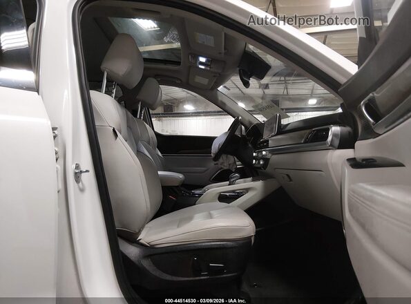 5XYP34HC9MG103574 2021 KIA TELLURIDE White Vista interior delantera