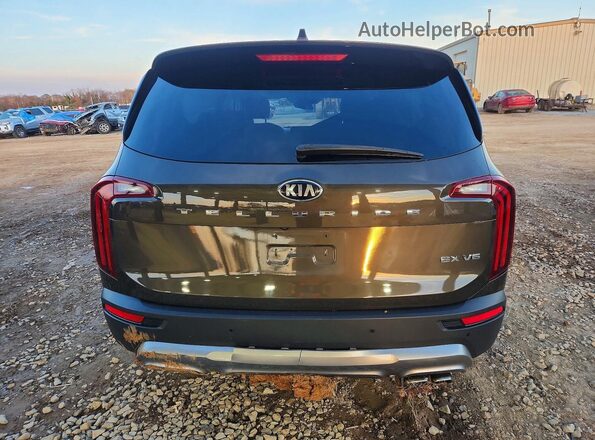 5XYP34HC9MG131732 2021 KIA TELLURIDE Green Вид ззаду
