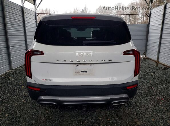 5XYP34HCXNG296447 2022 KIA TELLURIDE White უკანა ხედი