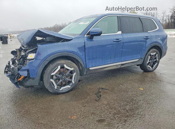 5XYP3DGC1PG342915 2023 KIA TELLURIDE Blue Trasero izquierdo