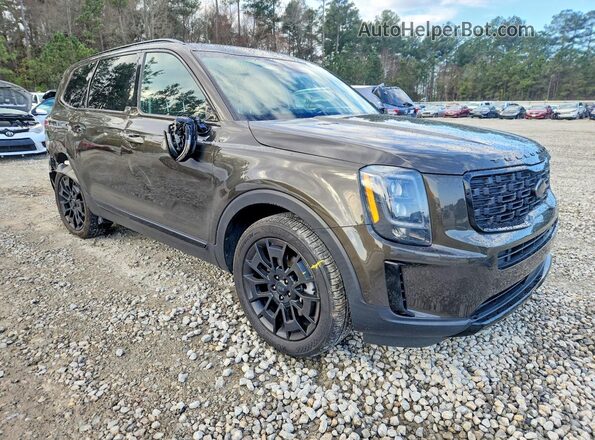 5XYP3DHC2MG193344 2021 KIA TELLURIDE Green Առջևի աջ