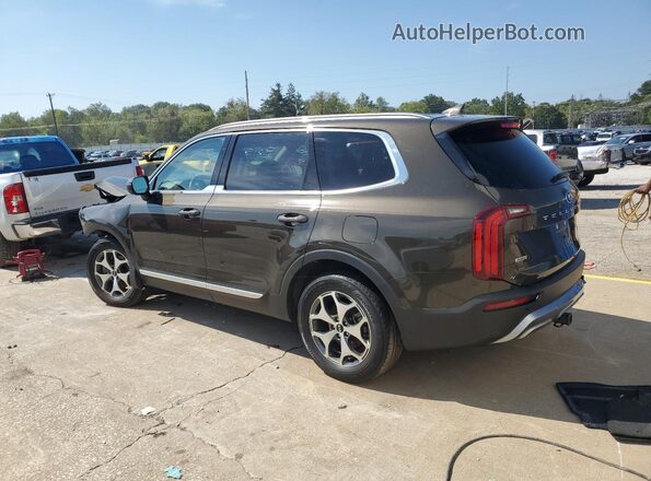 5XYP3DHC3MG115896 2021 KIA TELLURIDE Коричневый Задняя левая четверть