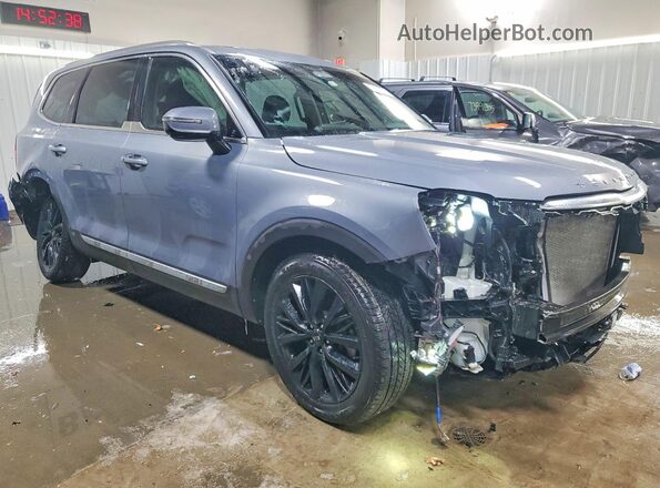 5XYP54HC0MG125604 2021 KIA TELLURIDE Blue 