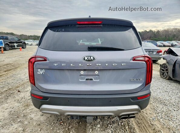 5XYP54HC1MG165173 2021 KIA TELLURIDE Gray უკანა ხედი