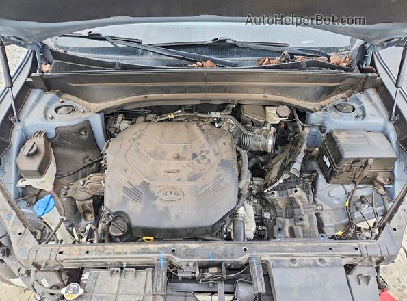 5XYP54HC1MG165173 2021 KIA TELLURIDE Gray ძრავის განყოფილების ხედი