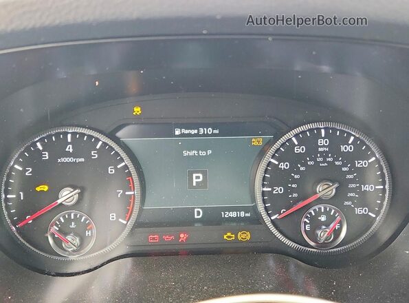 5XYP54HC1MG165173 2021 KIA TELLURIDE Gray ხელსაწყოთა პანელის ხედი