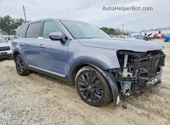 5XYP54HC1MG165173 2021 KIA TELLURIDE Gray წინა მარჯვენა