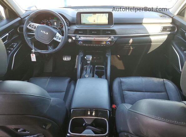 5XYP54HCXNG279223 2022 KIA TELLURIDE Black Dashboard view