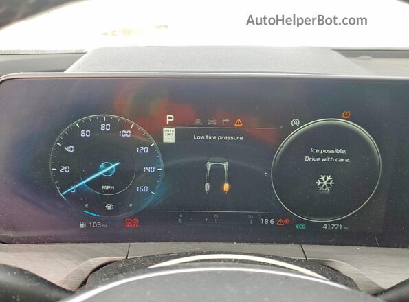 5XYP5DGCXPG403074 2023 KIA TELLURIDE Green Vista del cuadro de instrumentos