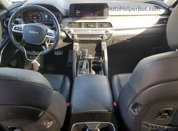 5XYP5DHC1NG245445 2022 KIA TELLURIDE Blue Widok deski rozdzielczej