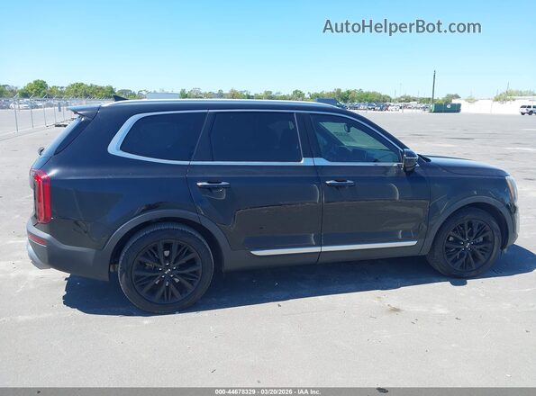 5XYP5DHC2MG107931 2021 KIA TELLURIDE Black Widok wnętrza z tyłu