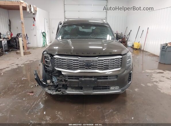 5XYP5DHC3MG123605 2021 KIA TELLURIDE Коричневый 