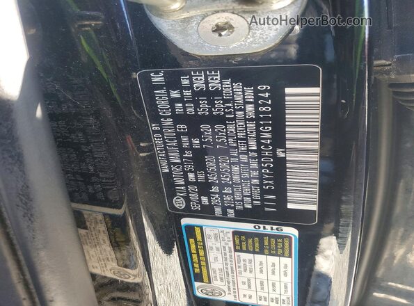5XYP5DHC4MG118249 2021 KIA TELLURIDE Black Սալոնի 360 աստիճան տեսք