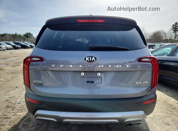 5XYP5DHC6MG124585 2021 KIA TELLURIDE Gray Rear view