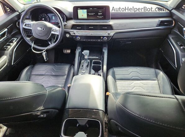 5XYP5DHC6MG124585 2021 KIA TELLURIDE Gray Dashboard view