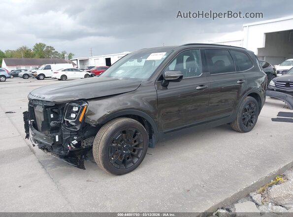5XYP5DHC8MG152730 2021 KIA TELLURIDE Brown Front left