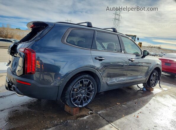 5XYP5DHC8MG154686 2021 KIA TELLURIDE Charcoal Задня права чверть