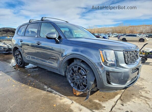 5XYP5DHC8MG154686 2021 KIA TELLURIDE Charcoal Передня права чверть