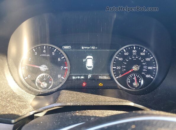 5XYP5DHCXMG169786 2021 KIA TELLURIDE White Instrument cluster view