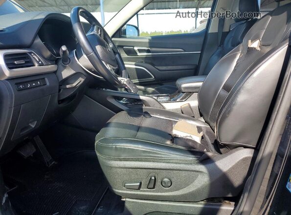 5XYP64HC1MG143719 2021 KIA TELLURIDE Черный Вид салона спереди