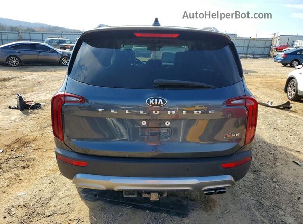 5XYP64HC4LG019071 2020 KIA TELLURIDE Gray Vista trasera