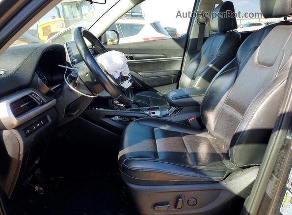 5XYP64HC4LG019071 2020 KIA TELLURIDE Gray Vista interior delantera