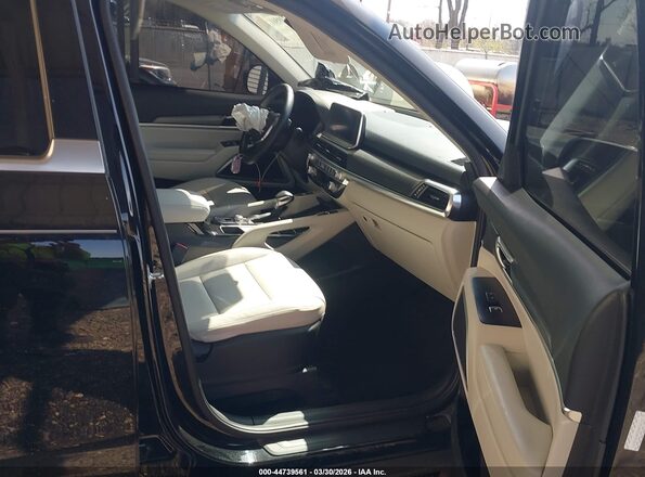 5XYP64HC4NG296371 2022 KIA TELLURIDE Black Widok wnętrza z przodu