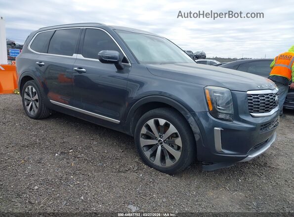 5XYP64HC5LG004966 2020 KIA TELLURIDE Blue Widok z przodu