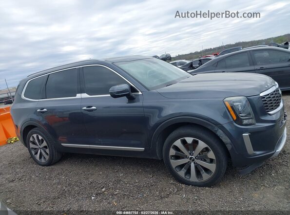 5XYP64HC5LG004966 2020 KIA TELLURIDE Blue Widok wnętrza z tyłu