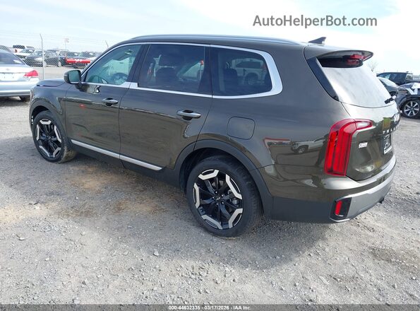 5XYP6DGC2SG710678 2025 KIA TELLURIDE Green Trasero izquierdo