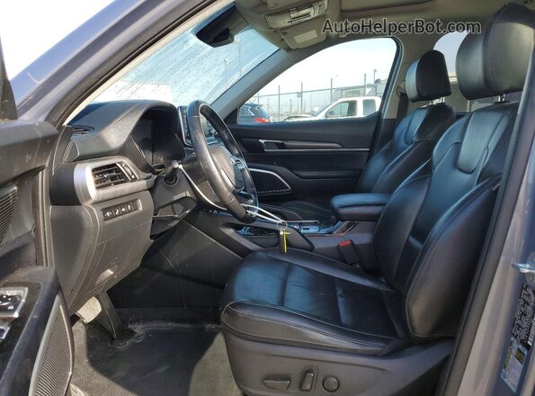 5XYP6DHC2MG175790 2021 KIA TELLURIDE Серый Вид салона спереди