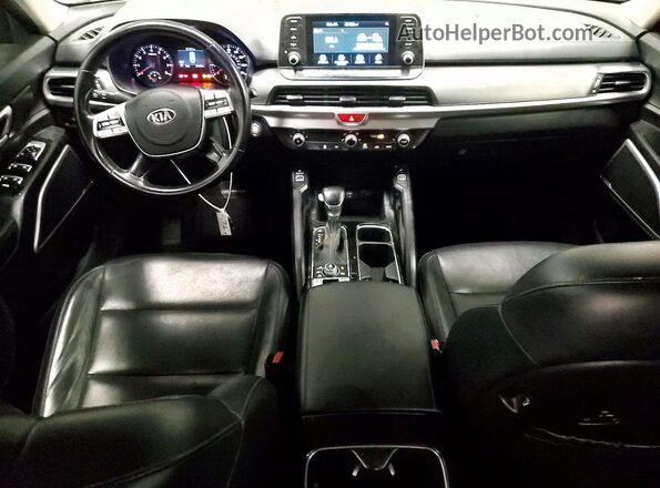 5XYP6DHC5MG147160 2021 KIA TELLURIDE Black წინა პანელის ხედი