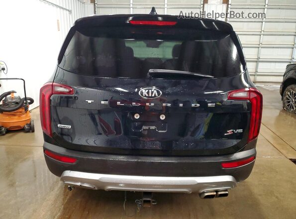 5XYP6DHC5MG147160 2021 KIA TELLURIDE Black უკანა ხედი