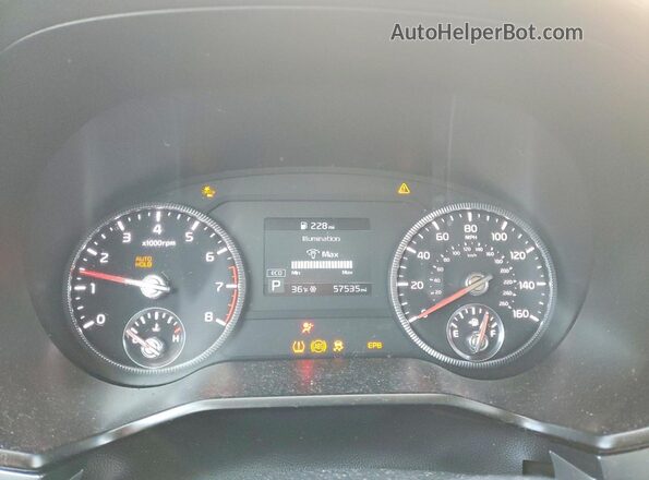 5XYP6DHC5MG150141 2021 KIA TELLURIDE White Instrument cluster view