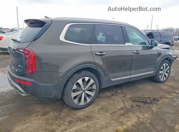 5XYP6DHC7MG184694 2021 KIA TELLURIDE Gray Rear right