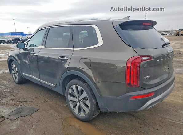 5XYP6DHC7MG184694 2021 KIA TELLURIDE Gray Rear left