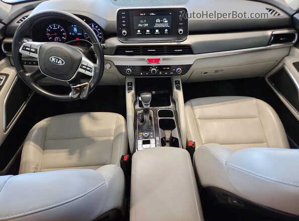5XYP6DHC9MG103467 2021 KIA TELLURIDE Black Առջևի վահանակի տեսք