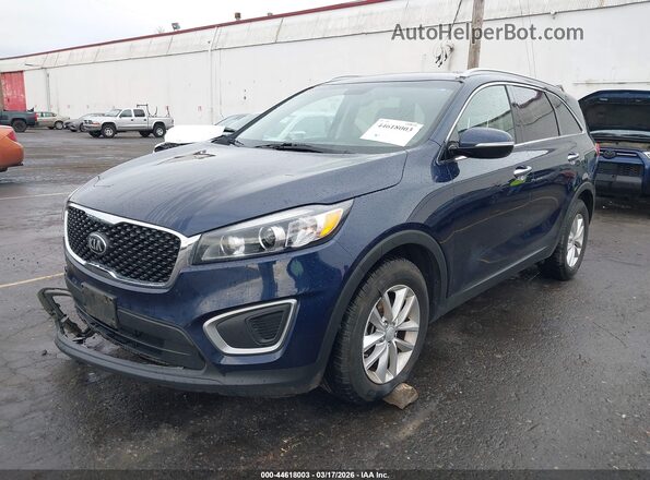 5XYPG4A32GG120526 2016 KIA SORENTO Blue Przód lewy