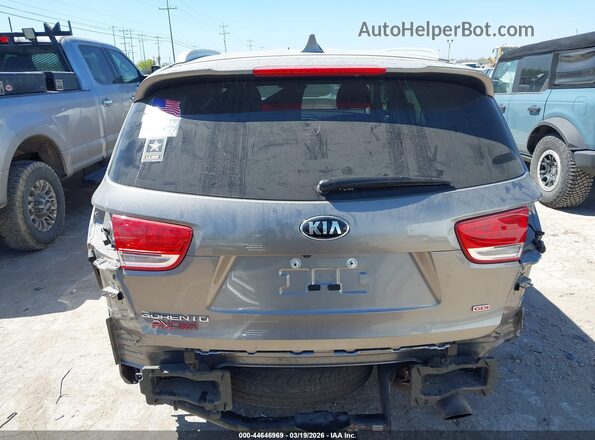 5XYPG4A35JG354585 2018 KIA SORENTO Gray 
